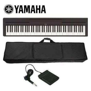 Imagem de Piano Digital Yamaha 88 Teclas + Pedal Sustain + Capa P45b