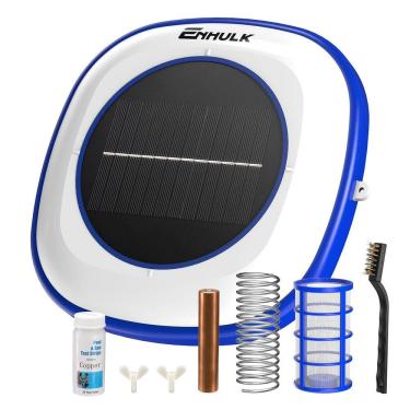 Imagem de Ionizador solar para piscina ENHULK Limpador de água flutuante azul