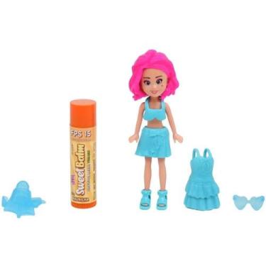 Imagem de Maquiagem e Beleza Infantil Make BRINQ Bonec+pro.labial 5P KIT - Polib
