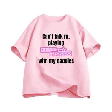 Imagem de Camiseta Feminina Engraçada Roblox - "My Baddies" - Paródia, Bj3101, R