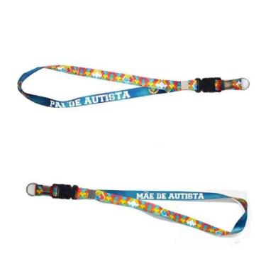 Imagem de Kit 2 Cordões De Identificação Quebra-Cabeça Autistas E Pais - Coleção