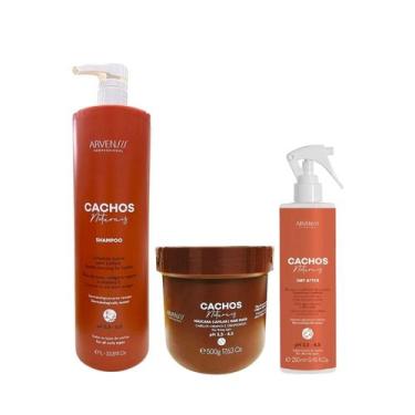 Imagem de Kit Arvensis Professional Cachos Naturais - Shampoo 1L + Máscara Cresp