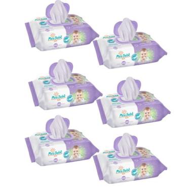 Imagem de Kit C6 Meu bebê Soft Toalhas Umedecidas C100  Hygieline