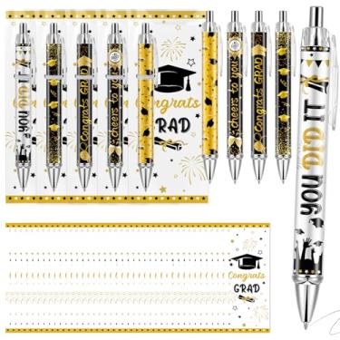 Imagem de Lebsitey 50 canetas esferográficas de formatura em massa classe de 2025 lembrancinhas de festa de formatura presentes de fim de ano com marcadores de página de parabéns para festa de graduação e