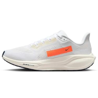 Imagem de Nike Pegasus 41 Tênis de corrida feminino, Branco/Hyper Crimson/Marfim claro/Azul-marinho, 40