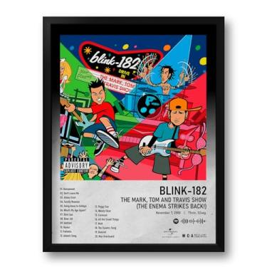 Imagem de Quadro Spotify Álbum The Mark, Tom and Travis Show Blink-182 - Tam. 33x43cm