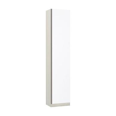 Imagem de Guarda-roupa 1 Porta Sapateira 50cm Prime Plus Luciane Legno Crema Com Branco Mat