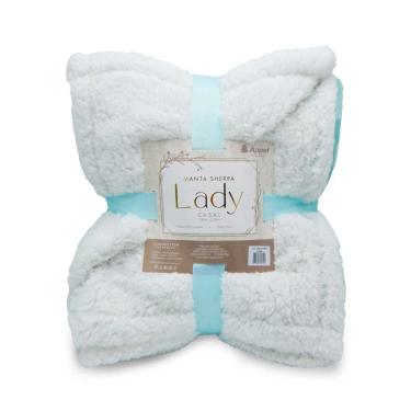 Imagem de Manta Sherpa Lady Flannel Aqua Appel Casal