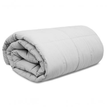 Imagem de Edredom Diamond Toque De Plumas Dobby Appel Cinza Mirage - Solteiro