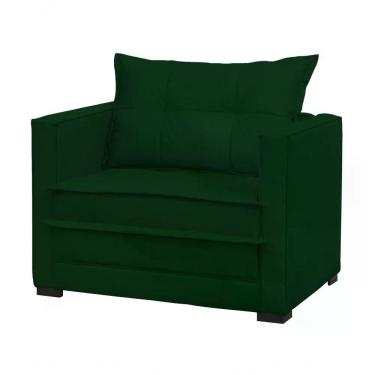Imagem de Poltrona Cama Londres Suede Verde Dmonegatto Suede Verde