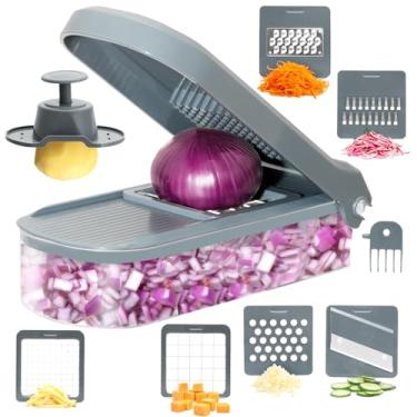 Imagem de Vacream 6-in-1 Mandoline Slicer For Kitchen, Cheese Grater, Vegetable Spiralizer and Veggie Slicer for Cooking & Meal Prep (Vegetable Chopper)