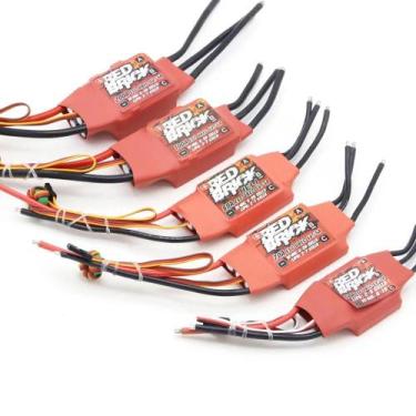 Imagem de Tijolo Vermelho Sem Escova ESC 50A 70A 80A 100A 125A 200A BEC 5V/3A 5V