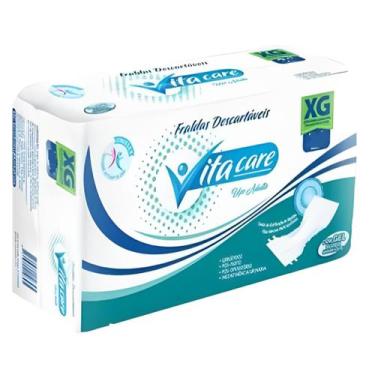 Imagem de Fralda Geriátrica Adulto Descartável Unissex Pacotão Vitacare Mega 26 