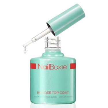 Imagem de modelones Top Coat Em Gel Para Construção De Unhas, 2 1 Transparente Cola Fortalecedora Com Lâmpada Led, Esmalte Frasco, Presentes Salão Beleza, 15Ml