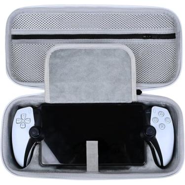 Imagem de HonGLorD Capa Rígida De Substituição Para Controle Remoto Do Playstation Portal - Bolsa Viagem Portátil Protetora E Resistente Ps5 (Branca)