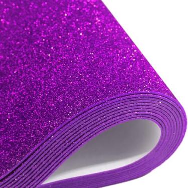 Imagem de Mluchee 10 Folhas De Espuma Brilhante Para Decoração Mesa Infantil O Dia Dos Pais, Papel Cartão A4 Com Brilhos, Autoadesivo, Construção, Scrapbook, Presente, Cortadores Faça Você Mesmo (Roxo)