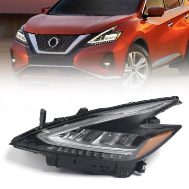 Imagem de Huray Conjunto de farol de LED esquerdo adequado para Nissan Murano 2019 2020 2021 LH OE Farol de fábrica com substituição de luz de cabeça DRL para NI2502270 lado do motorista