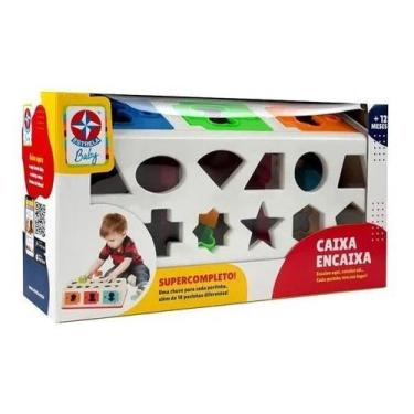 Imagem de Jogo Caixa Encaixa Educativo Com 18 Peças 6 Chaves - Estrela