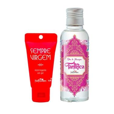 Imagem de Hot Flowers Sempre Virgem Gel Adstringente e Óleo de Massagem Tântrica, Kit Sensual
