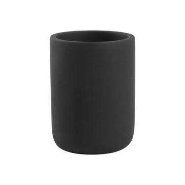 Imagem de Copo Porta Escova Multiuso Redondo Para Lavabo Em Cimento Luxo - Casa 