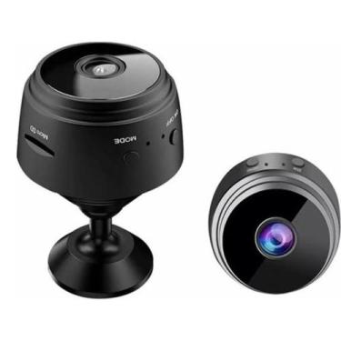 Imagem de Mini Câmera Espiã Grava Vídeo Faz Foto E Escuta Áudio App Cor Preto