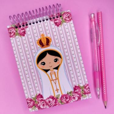 Imagem de Bloquinho A6 personalizado Virgem Maria - Zen