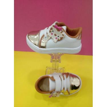 Imagem de SAPATÊNIS BRANCO GATINHA DE tiras autocolantes ELASTICO - TOP SHOES