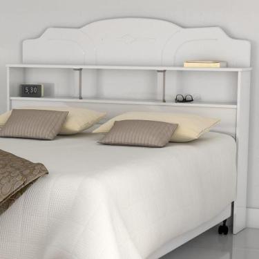 Imagem de Cabeceira Com Nicho Casal Star Branco - CASA H