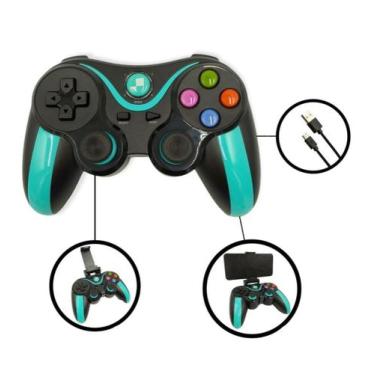 Imagem de Controle Gamepad Joystick Bluetooth Android e Ios Jogo Free Fire Pugb 