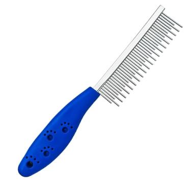 Imagem de Pentes de cuidados para cães de cabelo longo azul