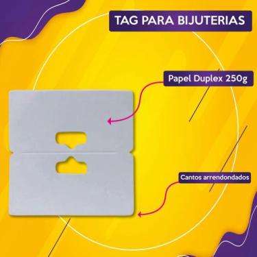Imagem de Cartelas Tags Solapa de SemiJoias 1.000 und - Geral