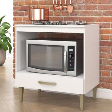 Imagem de Balcão para Forno 1 Gaveta com Recorte para Cooktop 5 Bocas - Fellicci