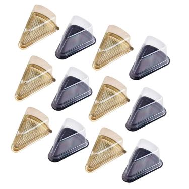 Imagem de Caixas para fatias de bolo FELTECHELECTR Mousse de queijo triangular x40