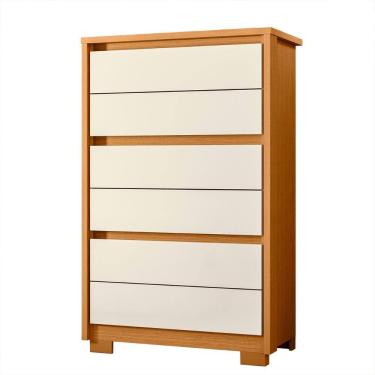 Imagem de Cômoda Unno 79cm 6 Gavetas com Pés Plástico