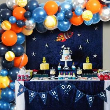 Imagem de Kit Balão 52 Unidades Astronauta Planeta Decoração Festa de Aniversári