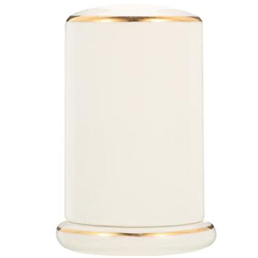 Imagem de Zerodeko Porta-Palitos De Cerâmica, Caixa Dispensadora Palitos Mesa, Pote Porcelana Com Tampa Para Uso Doméstico Em Hotéis E Restaurantes, Branco