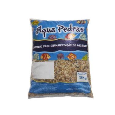 Imagem de Substrato para Aquário Cascalho Rio 1 5Kg Aqua Pedras