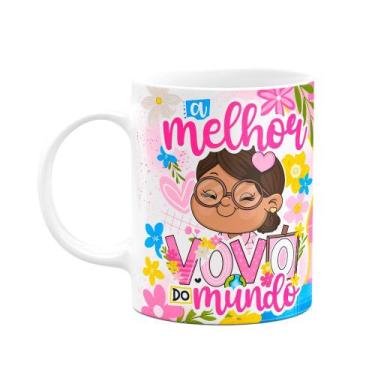 Imagem de Caneca dos Avós Cartoon - A melhor vovó do mundo - M6 - JPS INFO