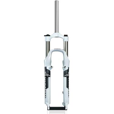 Imagem de Garfo De Suspensão Mtb Garfo Dianteiro De Bicicleta De Montanha De 26 Polegadas Garfo Mecânico De Liga De Alumínio De Viagem De 100 Mm 1 1/8 Controle De Ombro De Tubo Reto Qr, White 26in, BLUE