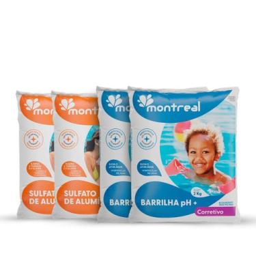 Imagem de Conjunto 2 Elevador de Ph Barrilha Montreal 2kg 2 Sulfato de Aluminio 