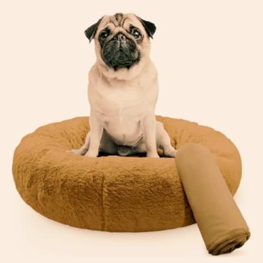Imagem de CAMINHA DONUT NUVEM PET PELUCIA M REDONDA CAMA PELUCIADA NINHO CASINHA CASA COLCHONETE Cachorros E Gatos NUVEM FUNDO ANTIDERRAPANTE IMPERMEAVEL QUALIDADE PREMIUM 50CM (TOFFEE)