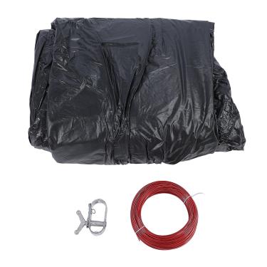 Imagem de Tampa da piscina de inverno acima do solo tampa de piscina redonda redonda extra resistente ao sol resistente ao sol resistente a frio resistente ao com guincho de cabo de aço (Tipo A.)