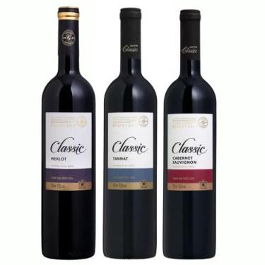 Imagem de Kit 3 Vinho Salton Tannat, Cabernet Sauvignon e Merlot 750ml