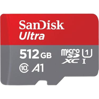 Imagem de SanDisk Cartão de memória ultra microSDXC UHS-I de 512 GB com adaptador - até 150 MB/s, C10, U1, Full HD, A1, cartão MicroSD - SDSQUAC-512G-GN6MA [Nova versão]