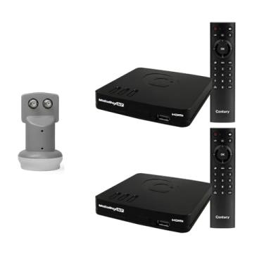 Imagem de Kit 2 Receptor Digital Banda C/ku Full Hd B7 + Lnb Duplo
