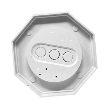 Imagem de Generic 8161-5 Kit de montagem octogonal para luminária lateral, fácil instalação, suporte de montagem para entrada de, jardim e casa, Branco