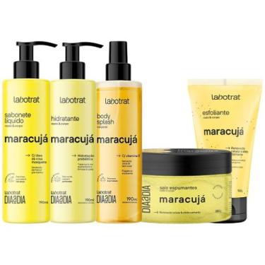 Imagem de Kit Banho Premium Labotrat Maracuja Completo 5 Produtos Corpo E Rosto 