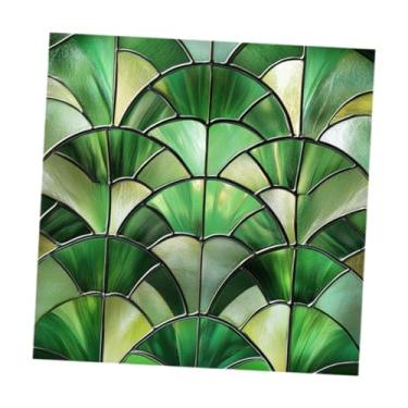 Imagem de UGPLM Adesivo de janela Adesivo de vidro Colorido Prático Versátil Papel de parede de arte Atmosfera Decalque de janela para quarto Casa de fazenda, Type C