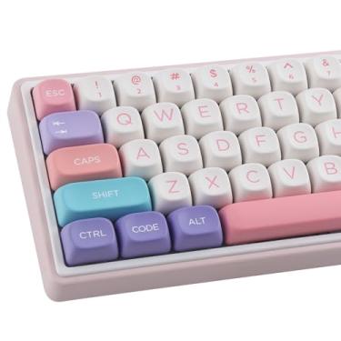 Imagem de TYRIXKI Teclas PBT 126 Teclas Perfil MOA Bonito Teclas Sublimação de Tinta para Teclados Mecânicos Cherry Gateron MX Swithes