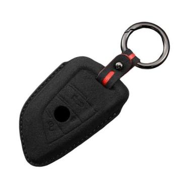 Imagem de BMW X1 X3 X5 X6 X7 1 3 5 6 7 Série Couro Carro Chave Remota Capa Shell